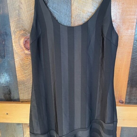New with tags Cooper St spaghetti strap tonal striped dress, flounce hem, size 4 - Picture 3 of 11
